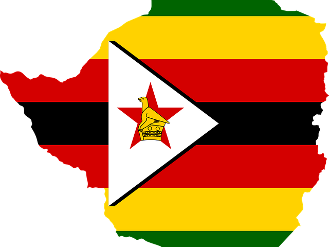 Map Flag Clipart School - Zimbabwe Flag Map - Png Download (640x480), Png Download