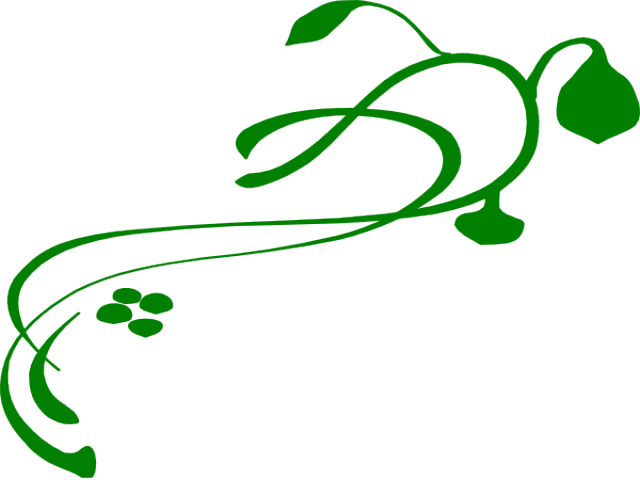 Foliage Clipart Leaf Vine - Green Vines Clip Art - Png Download (640x480), Png Download