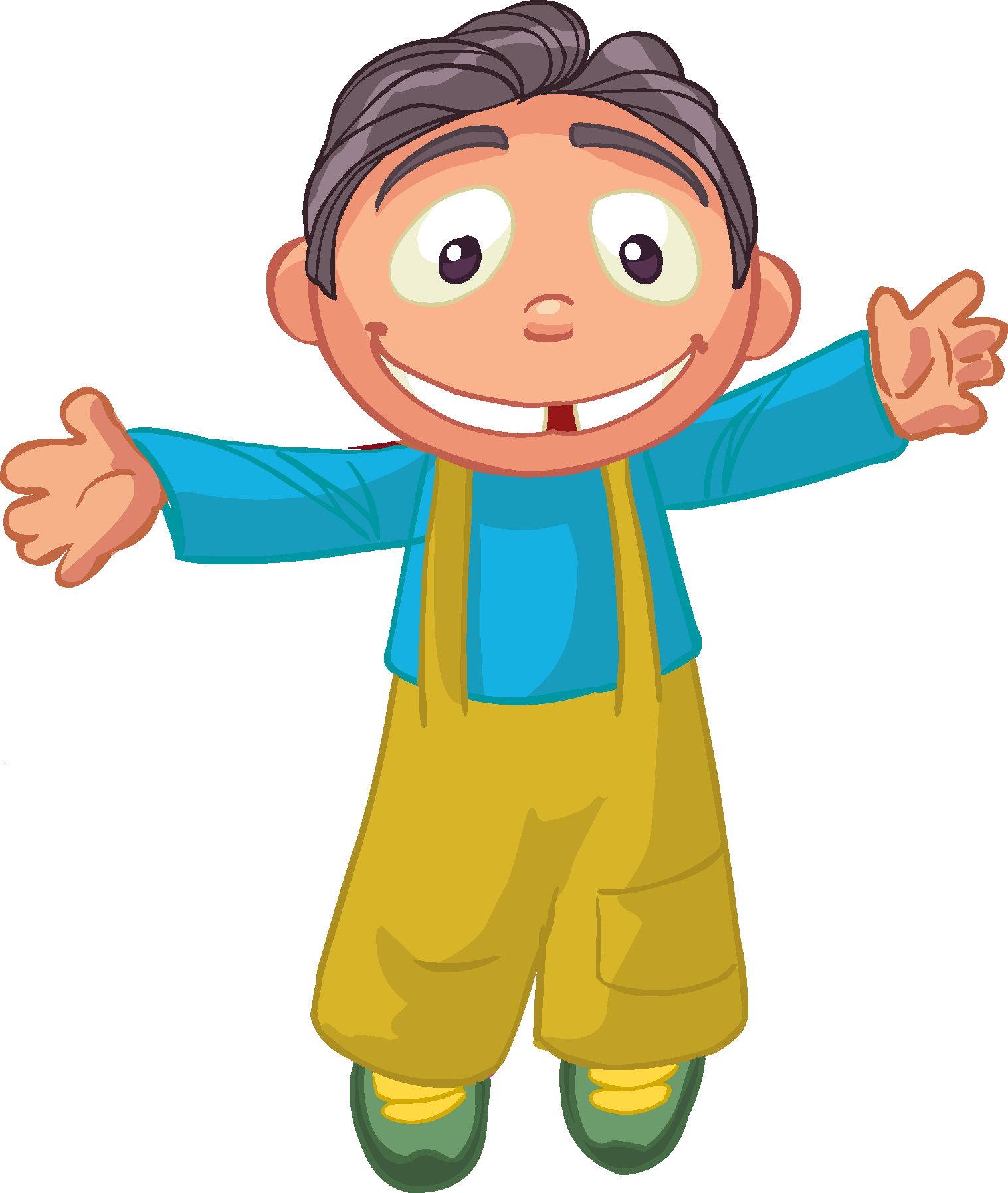 Cartoon Children, Kids, People 10 Png - Clip Art Transparent Png (1517x1795), Png Download