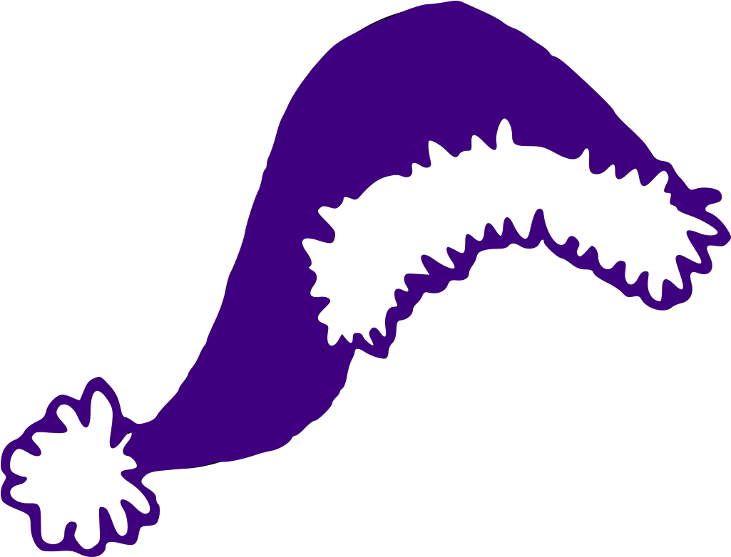 Santa Hat Clipart Purple - Clipart Santa Hat Png Transparent Png (640x480), Png Download