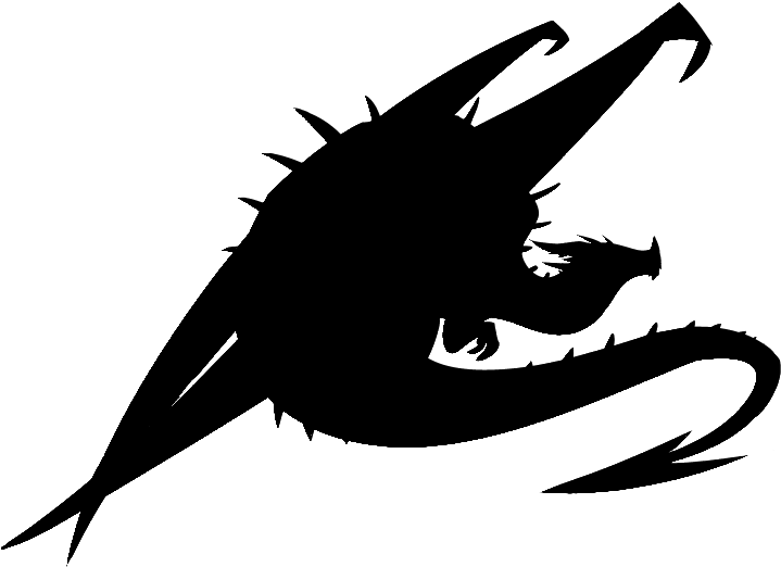 Flying Dragon Silhouette Transparent Clipart (800x533), Png Download