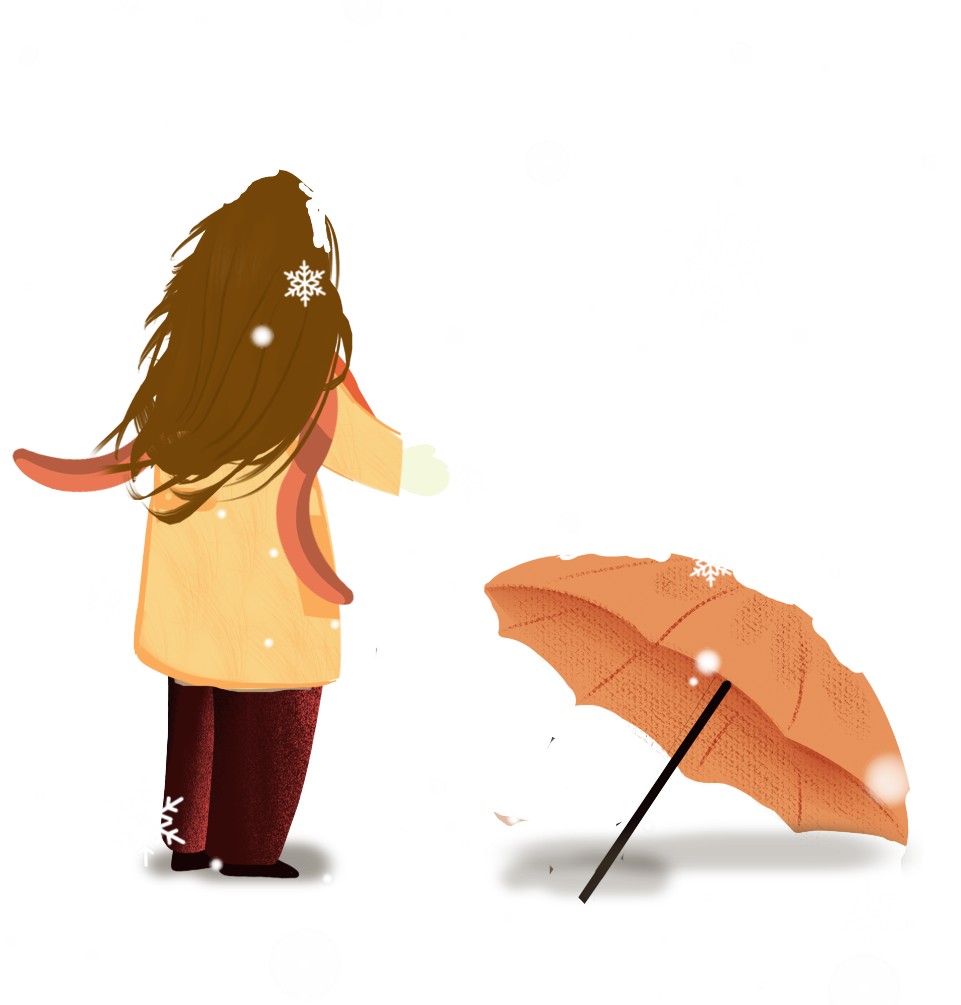 Fresh Hand Drawn Beautiful Winter Png And Psd - Illustration Clipart (2000x2000), Png Download