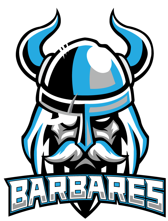 Barbarbesbleus2017 1 - Viking Warrior Head Line Drawings Clipart (1000x1000), Png Download