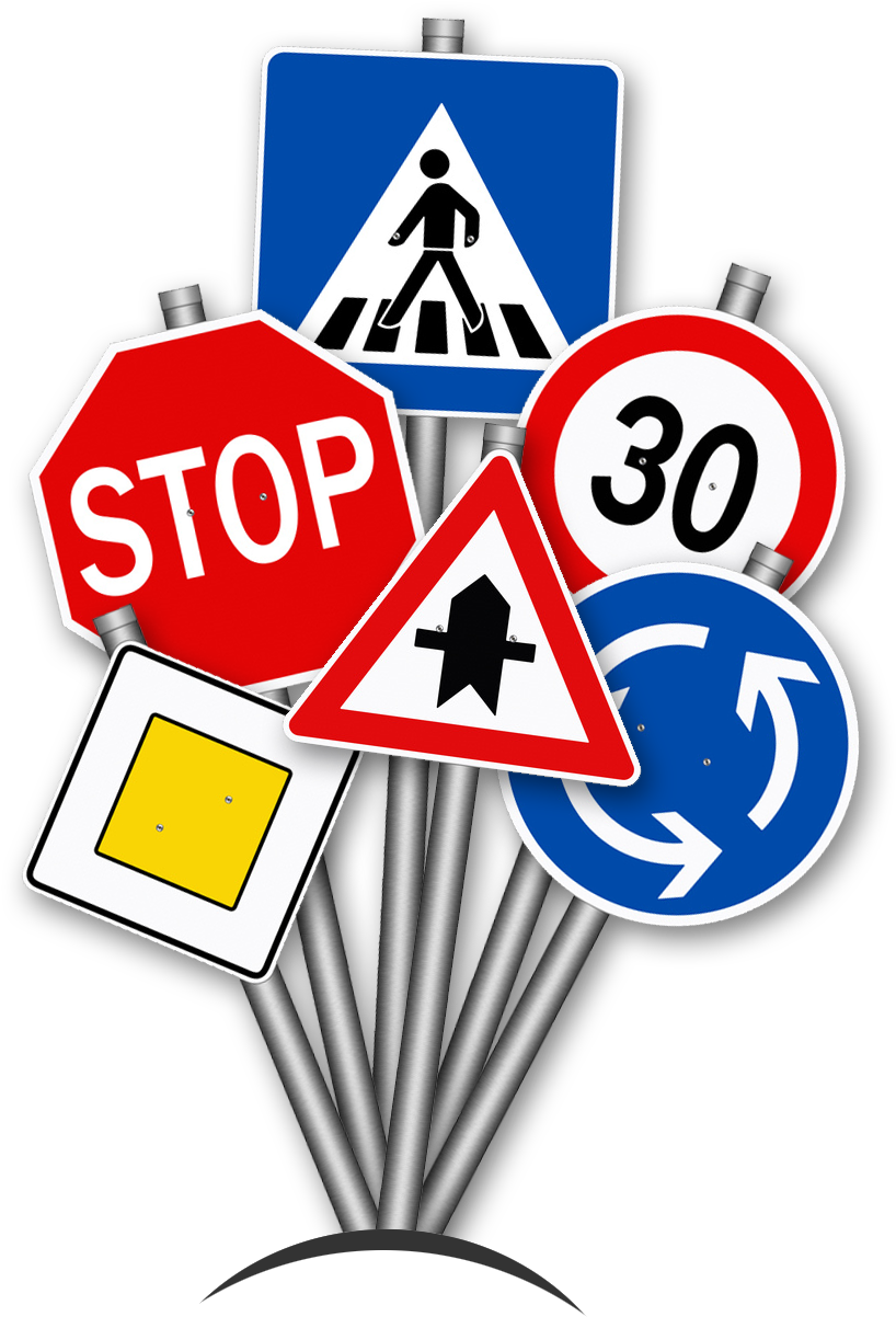 Hier Finden Sie Uns - Clip Art Verkehrsschilder - Png Download (842x1248), Png Download