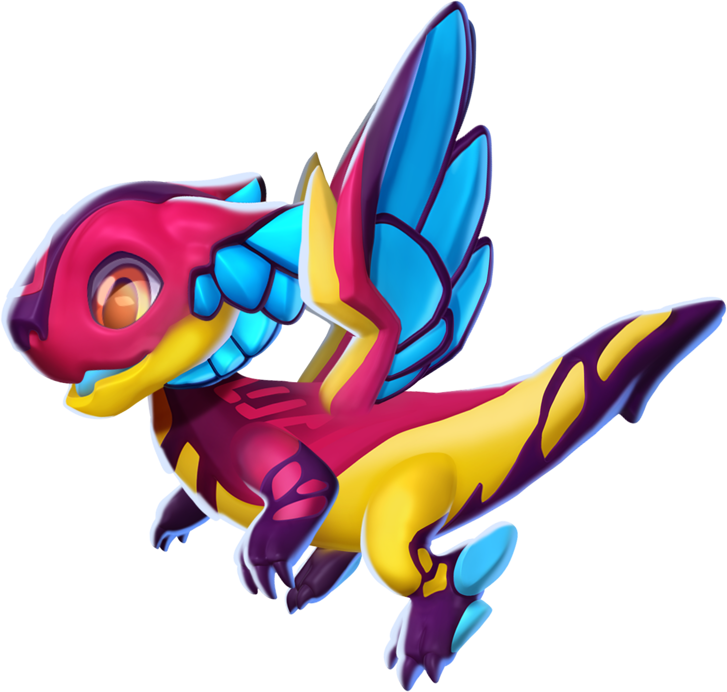 Vivid Dragon - Illustration Clipart (1451x1381), Png Download