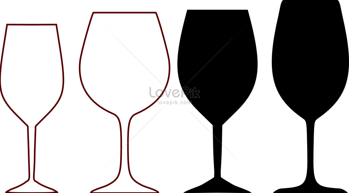 Wine Clip Cup - Wine Glass Clipart - Png Download (1200x663), Png Download