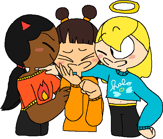 Shoulder Angel & Shoulder Devil - Cartoon Clipart (700x500), Png Download