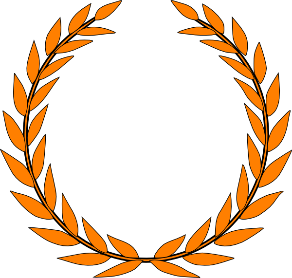 Akiko Olive Wreath Orange Clip Art - Roman Symbol For Peace - Png Download (600x571), Png Download