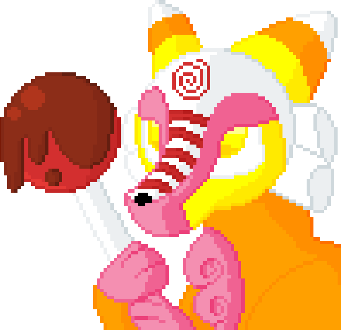 Candy Fox - Cartoon Clipart (1200x1200), Png Download