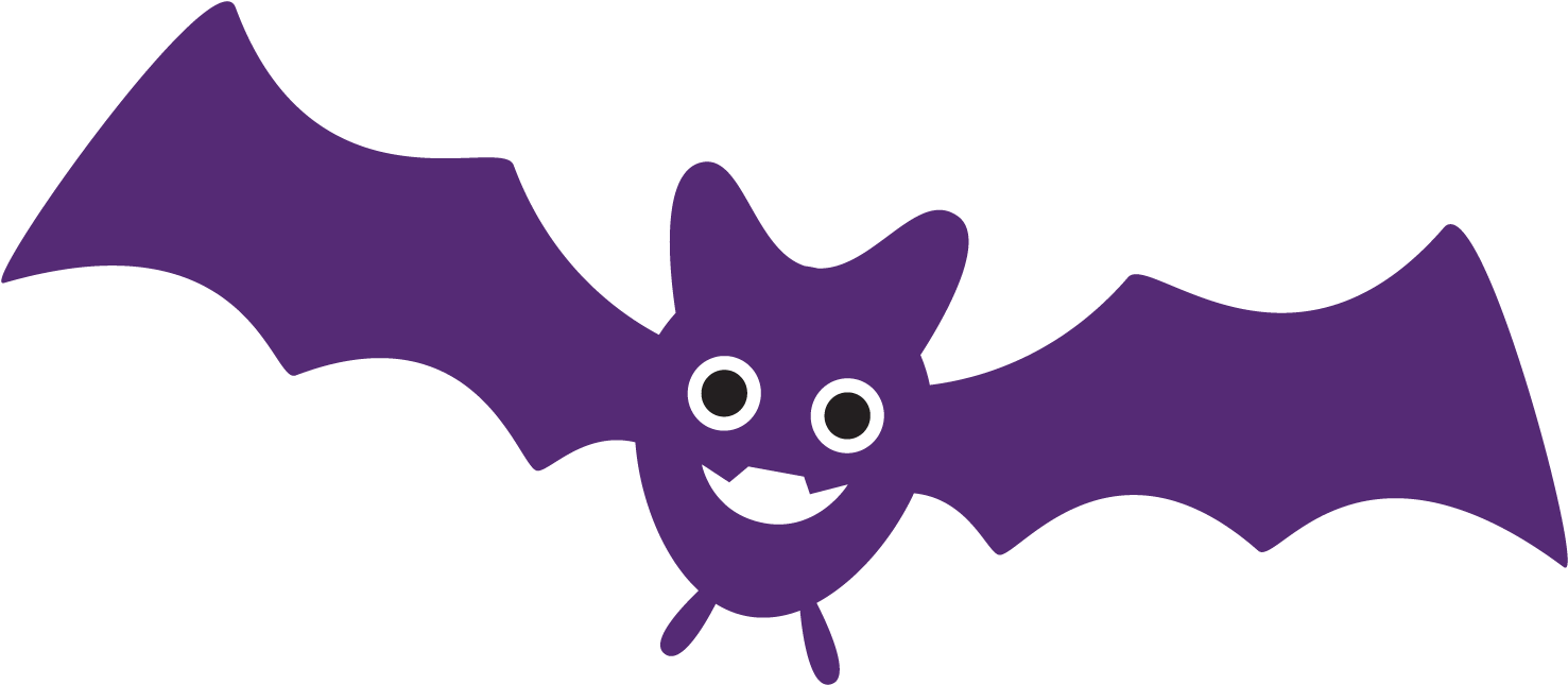 Halloween Vamps Clipart - Murcielago Tierno De Halloween Animado - Png Download (1500x668), Png Download