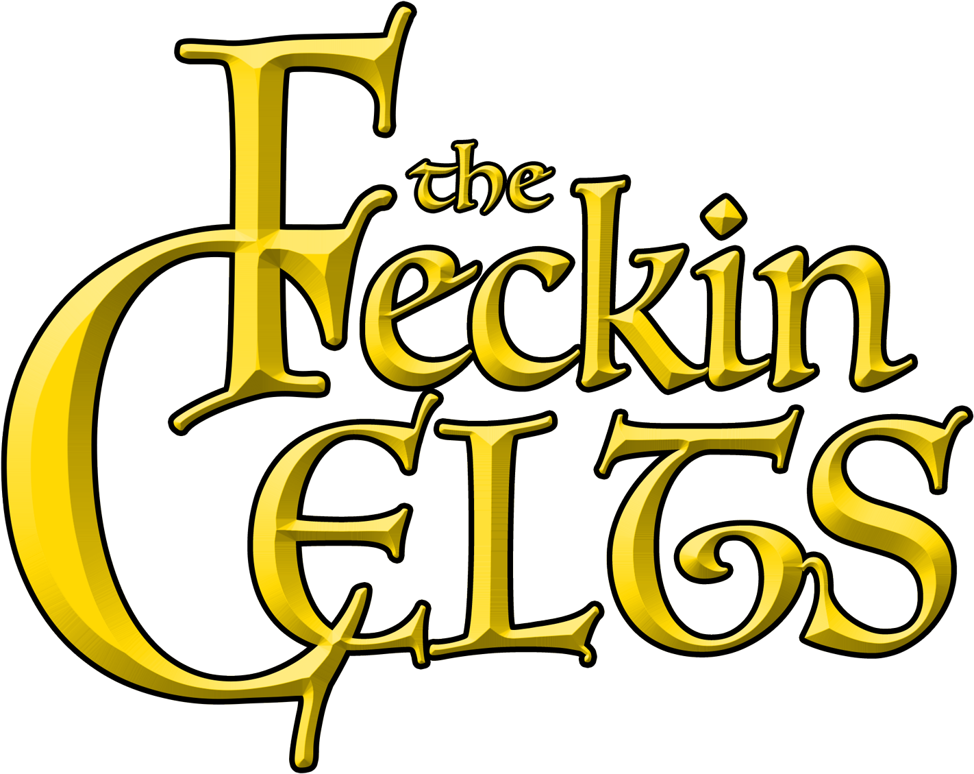The Feckin Celts - Calligraphy Clipart (1500x1500), Png Download