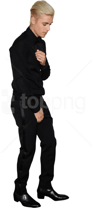 Free Png Justin Bieber In Black Png - Justin Bieber Transparent Png Clipart (480x720), Png Download