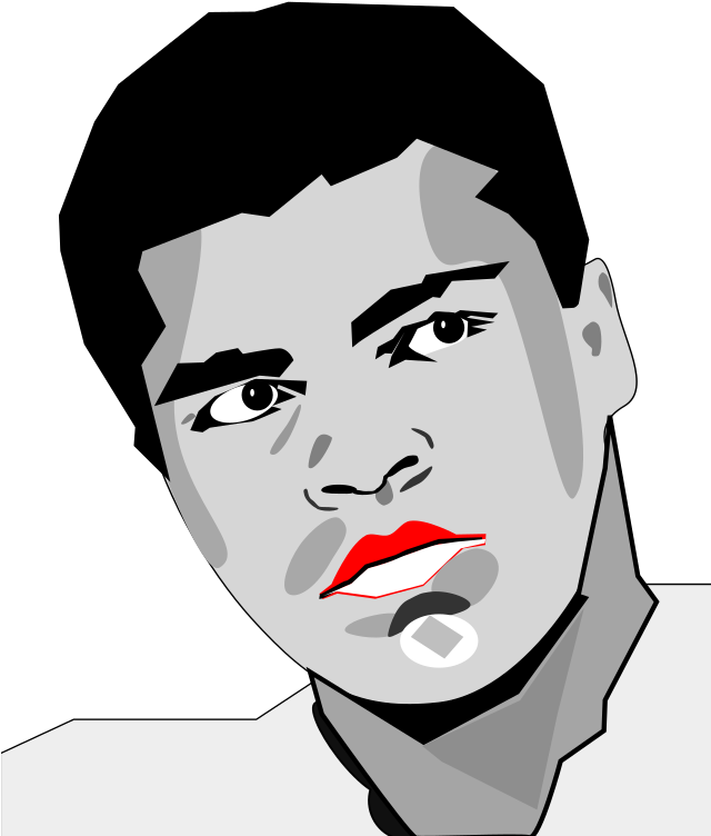 Clipart Muhammad Ali Clipart - Muhammad Ali Vector Png Transparent Png (639x800), Png Download