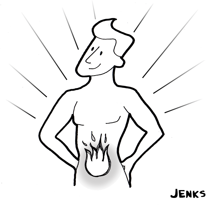 Burning Man Png - Line Art Clipart (899x865), Png Download