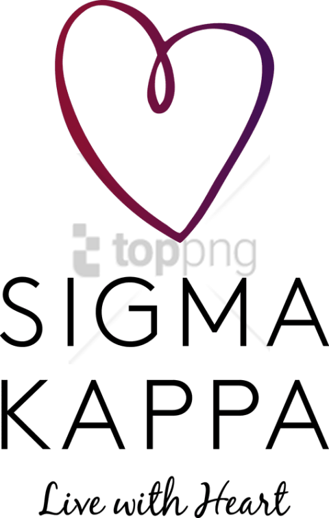 Free Png Sigma Kappa Live With Heart Png Image With - Heart Clipart (480x755), Png Download