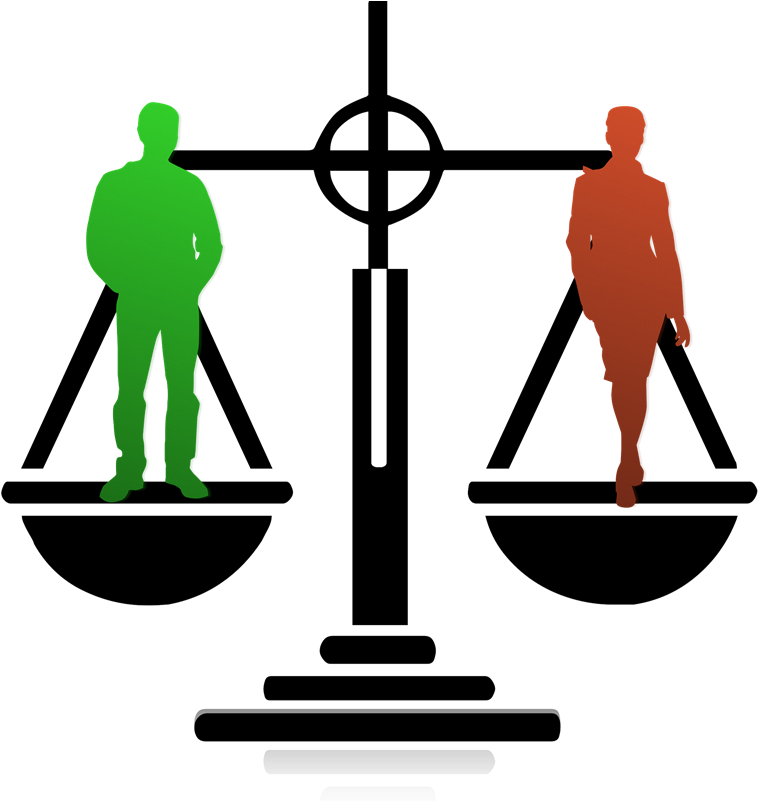 Should Female Tennis Players Earn The Same Amount Of - Gender Equality No Background Clipart (800x800), Png Download