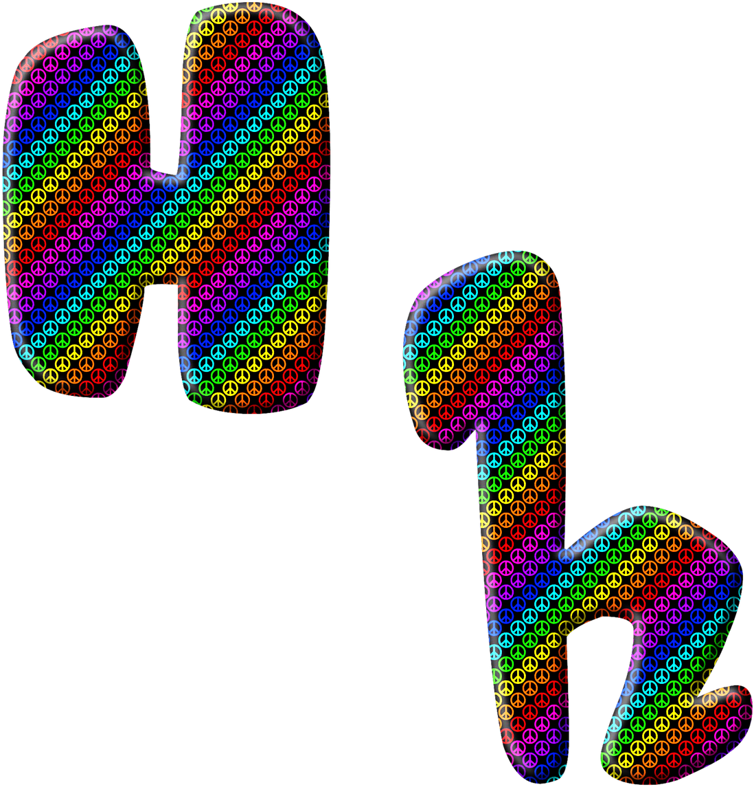Alphabet Letter Abc H Png Image - Graphic Design Clipart (1280x1280), Png Download