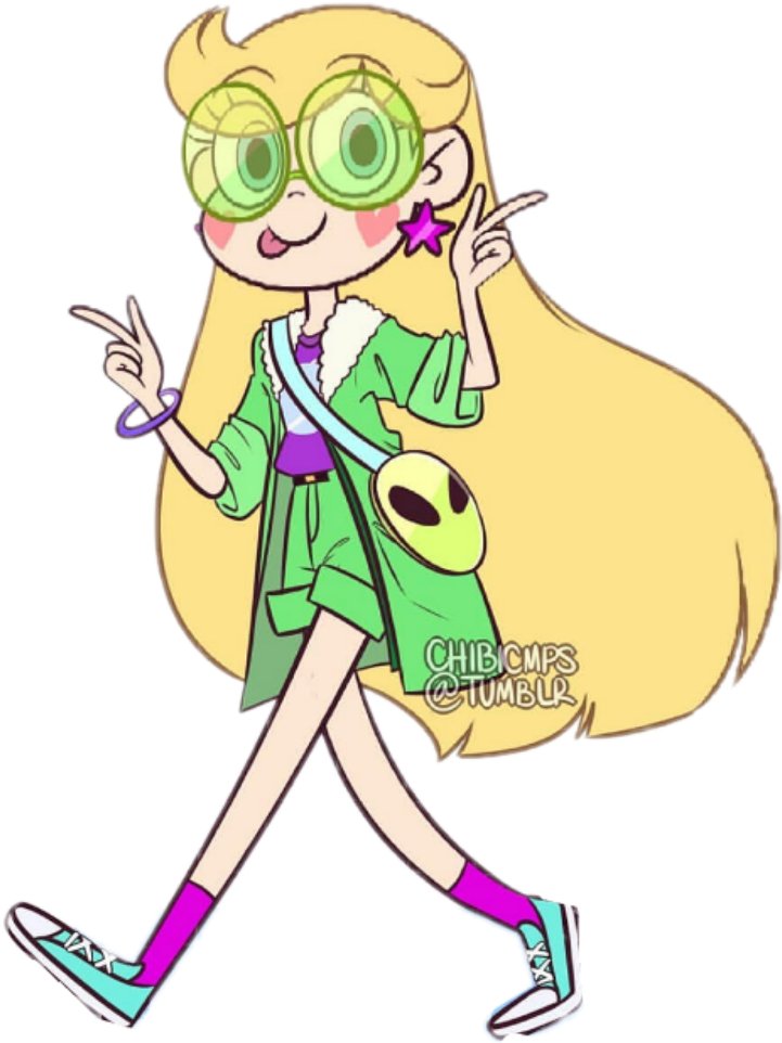 #yolo #alien #starvstheforcesofevil #kawaii #svtfoe - Star Butterfly Chibicmps Clipart (1024x1024), Png Download
