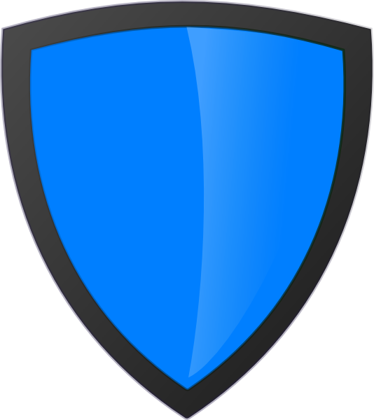 Blue Shield With Dark Edge Svg Clip Arts 534 X 600 - Png Download (534x600), Png Download