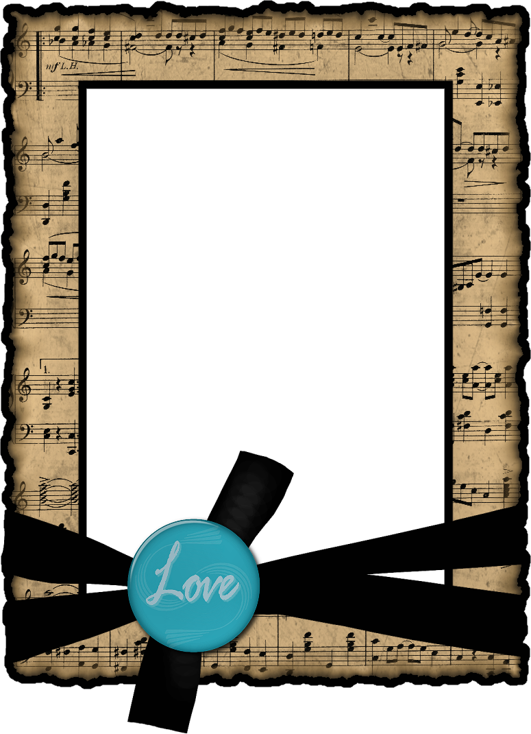 Create With Tlc - Music Frames Png Transparent Clipart (775x1070), Png Download