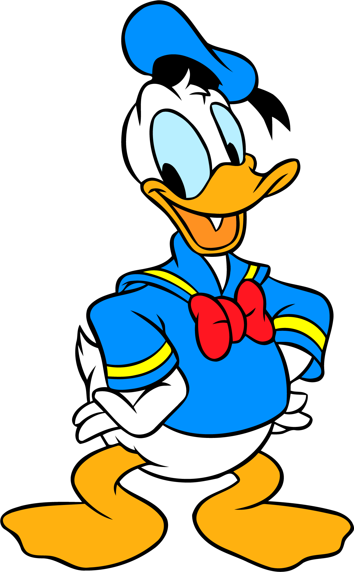 Donald Duck Look Png Image - Donald Duck Clipart (1476x2000), Png Download