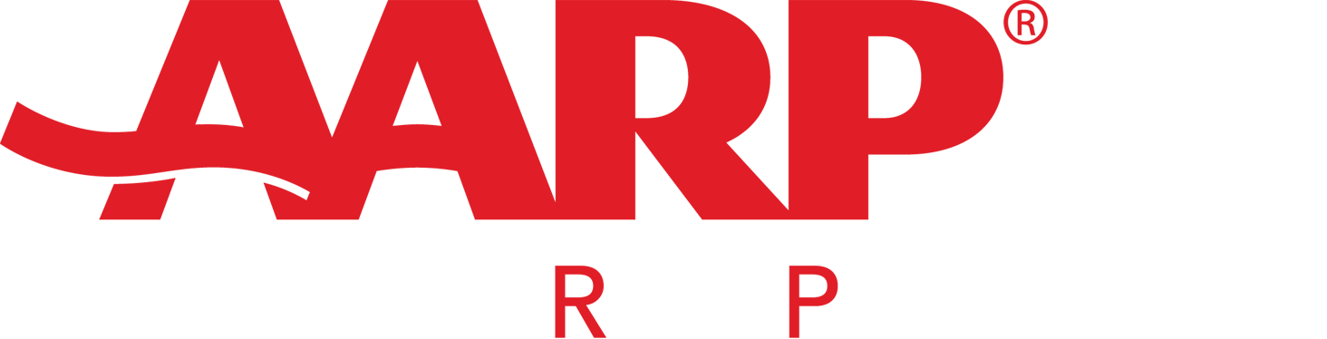 Aarp Cpb - Aarp 2018 Logo Clipart (1464x374), Png Download
