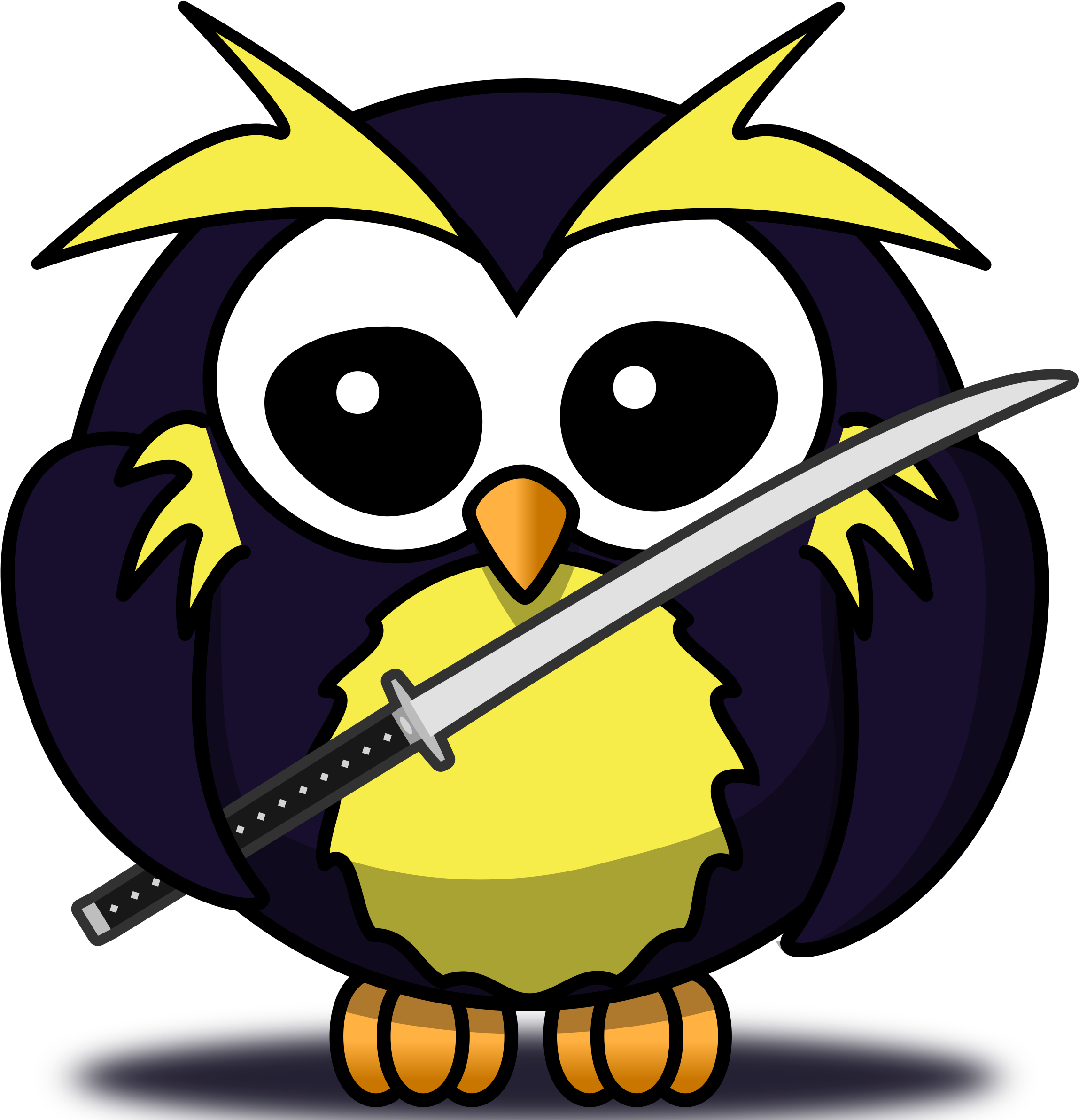 Ie Ninja Clipart - Cartoon Owl Shower Curtain - Png Download (2400x2400), Png Download