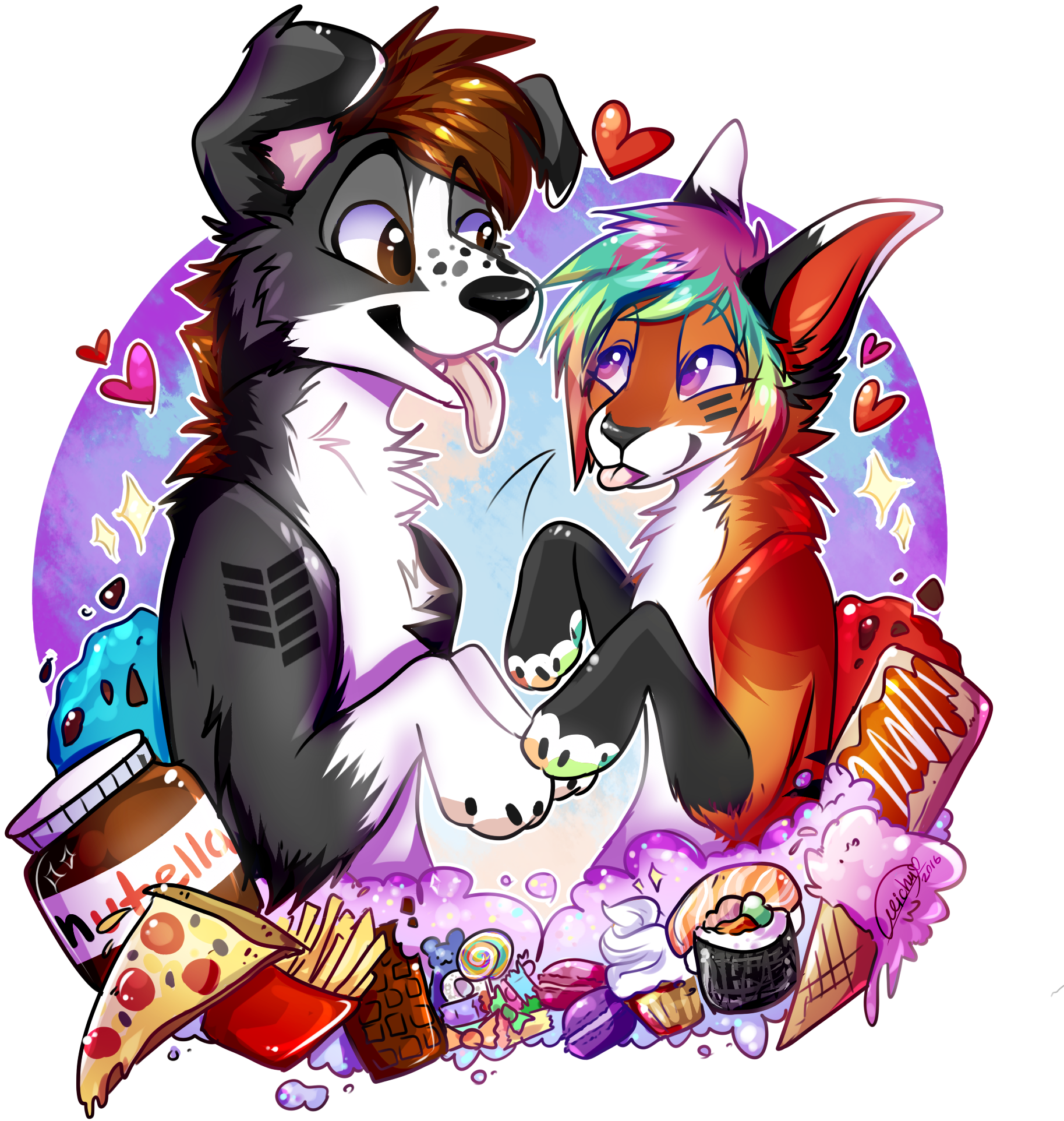 I Love You More Than Food - Cartoon Clipart (2000x2000), Png Download