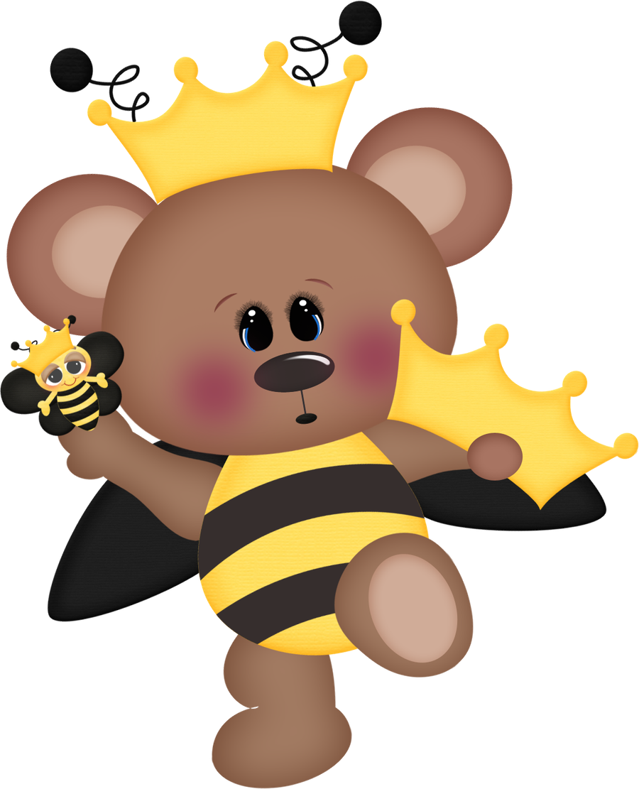 Minus Bee Clipart, Bee Pictures, Bee Party, Buzzy Bee, - Bear And The Bee Cartoon - Png Download (900x1111), Png Download