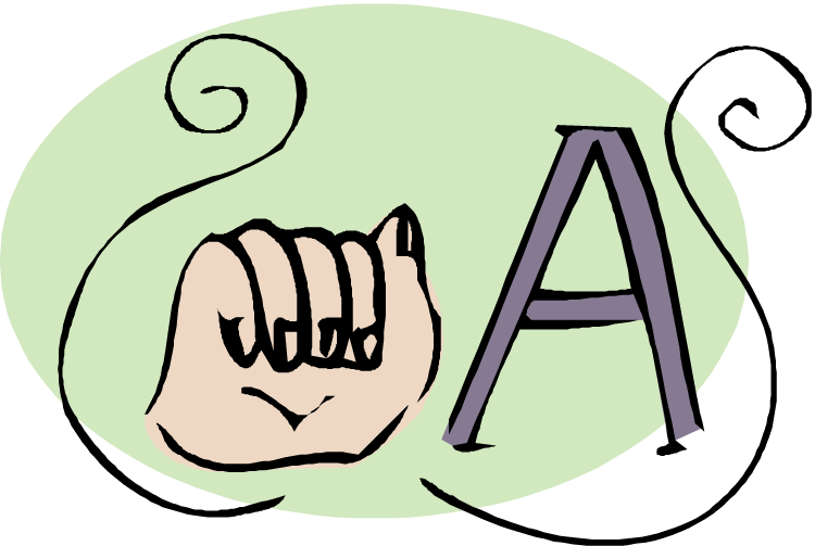At This Presentation, Caregivers Will Learn The Basics - Asl Clipart - Png Download (750x503), Png Download