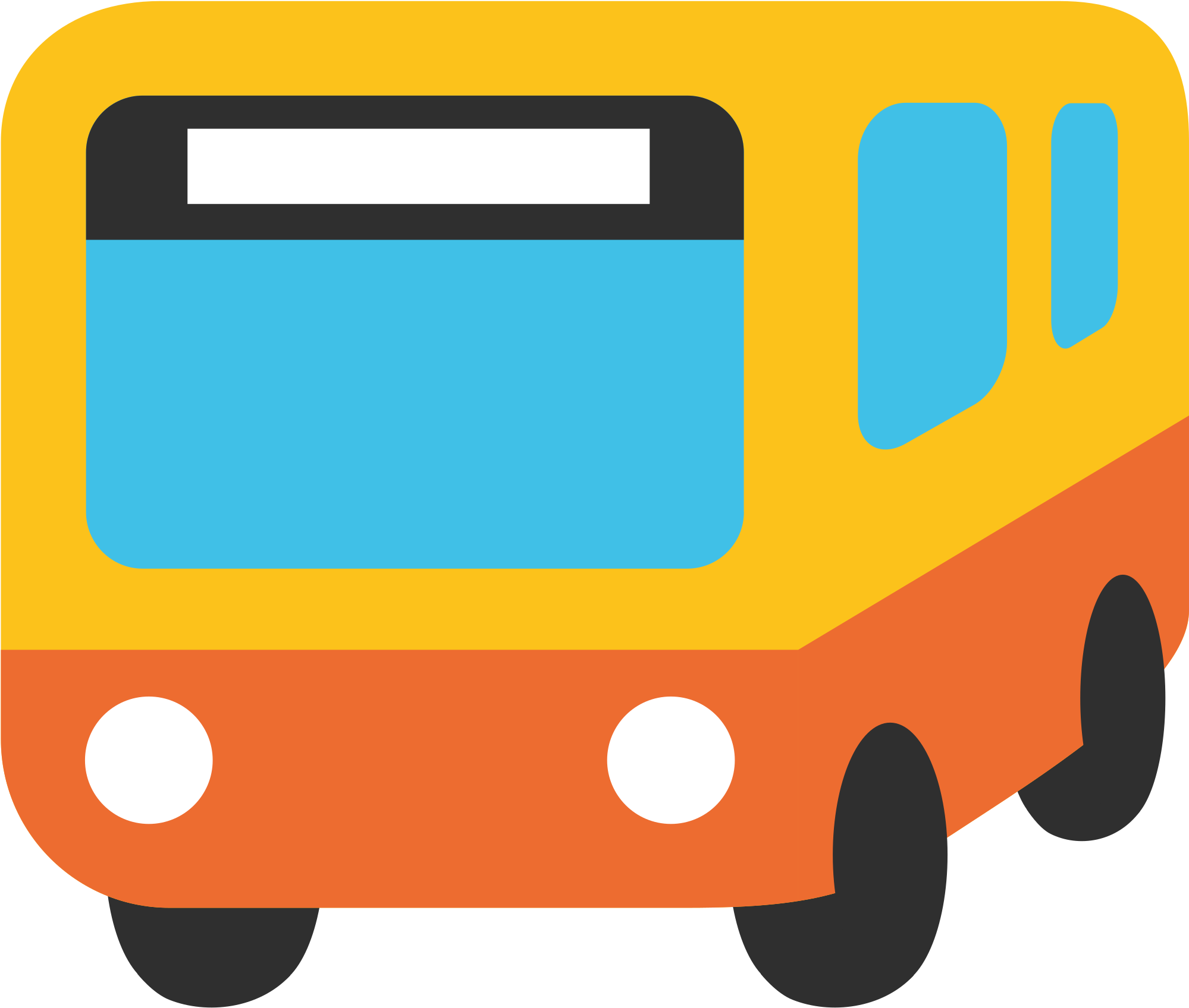 Bus Emoji Clipart (2000x2000), Png Download
