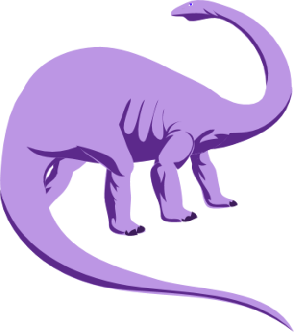 Dinosaur - Dinosaur Clip Art Purple - Png Download (600x679), Png Download