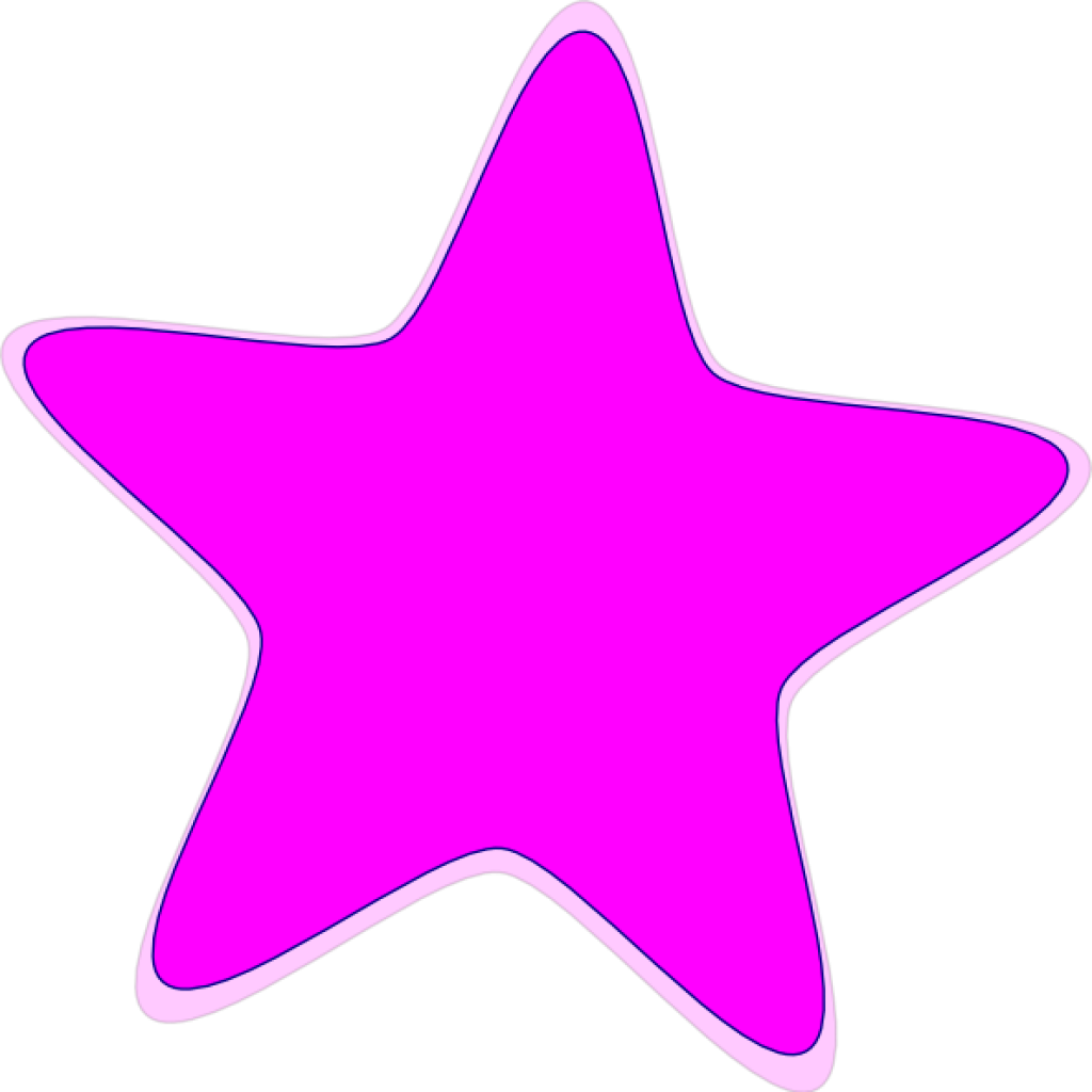 Star Clipart Pink - Png Download (600x586), Png Download