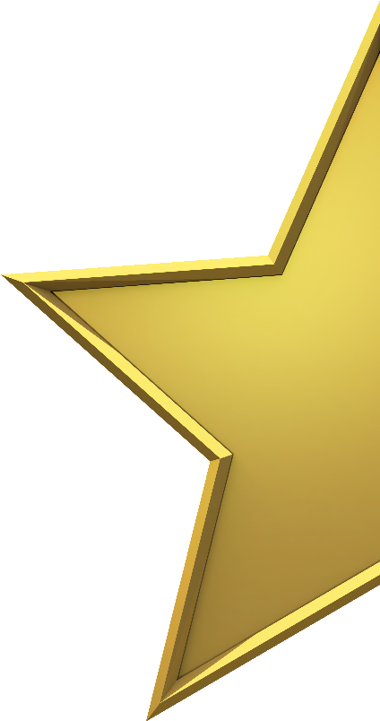 Gold Star - 3d Gold Star Png Clipart (845x882), Png Download