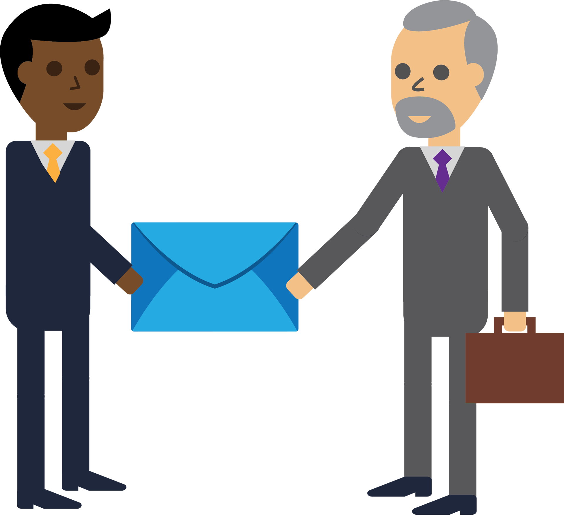 Happy Interaction Between Marketers And Subscribers - Marketing Clipart (1920x1754), Png Download