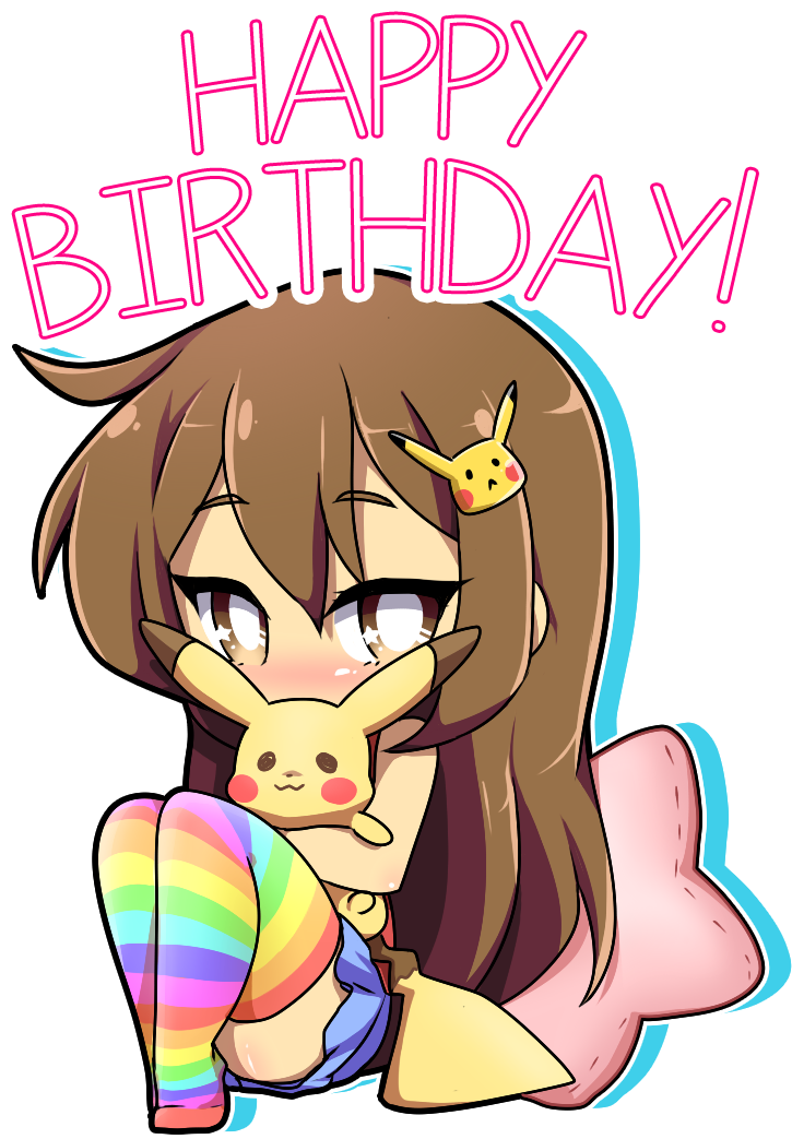 Happy Birthday Babydoll Dreachu Don't Forget To Support - Portable Network Graphics Clipart (1100x1100), Png Download