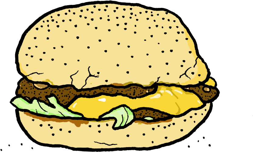 Burger - Portable Network Graphics Clipart (929x654), Png Download