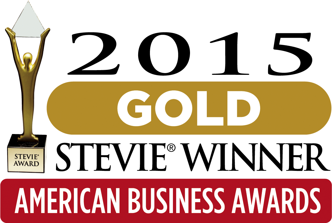 Aba15 Gold H - Stevie Awards 2015 Clipart (1163x780), Png Download
