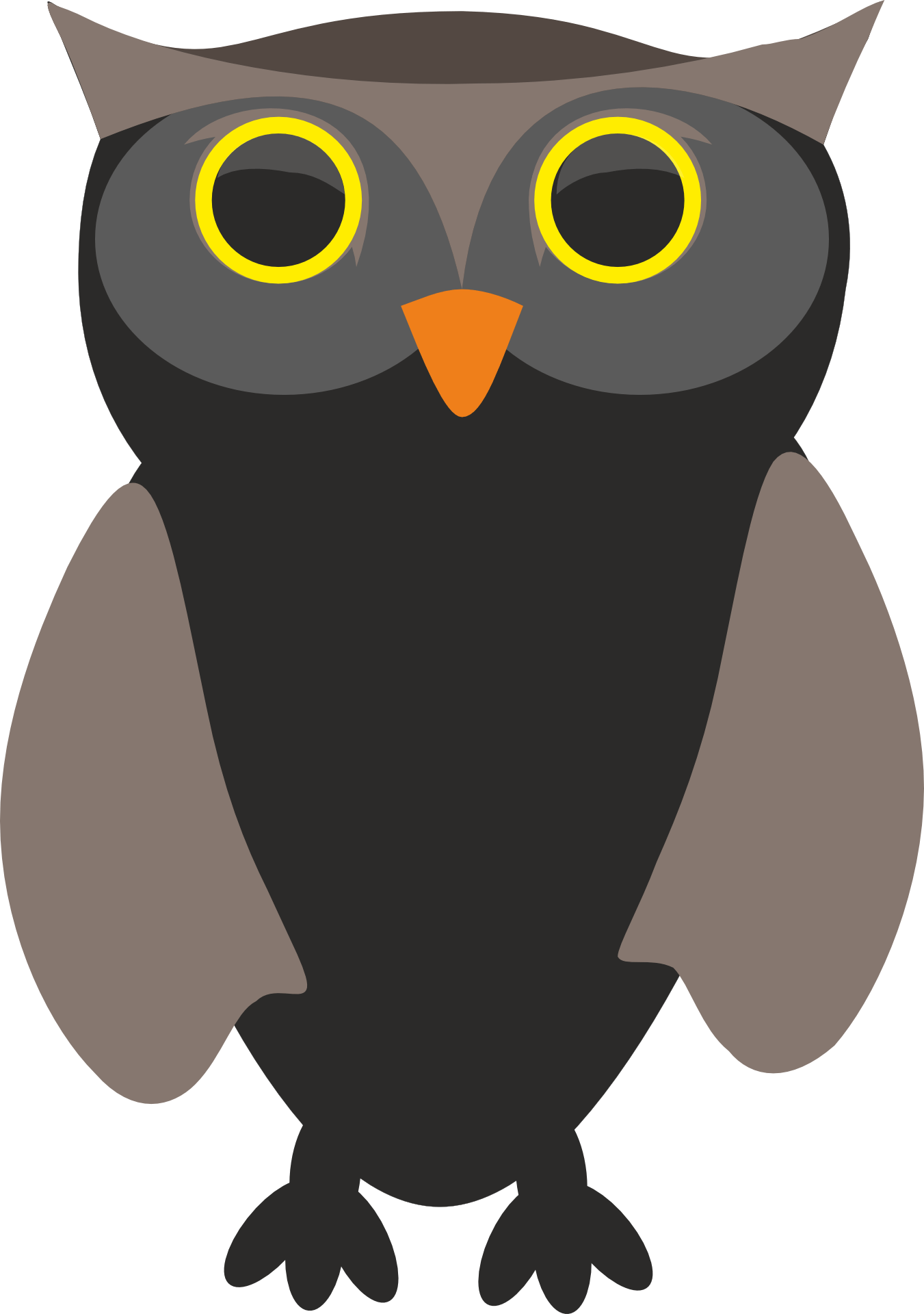 Beak Clipart Animal - Brown Owl - Tote Bags - Png Download (506x720), Png Download