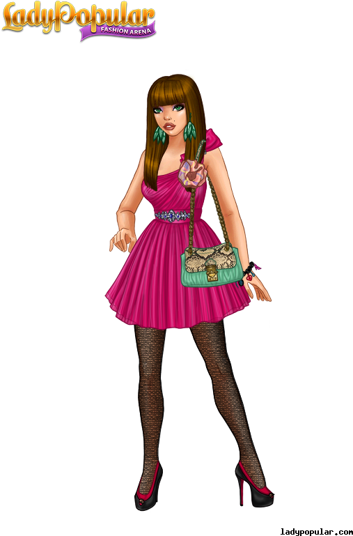 Fa Monthly Contest - Lady Popular Fashion Arena Gyu Clipart (600x800), Png Download