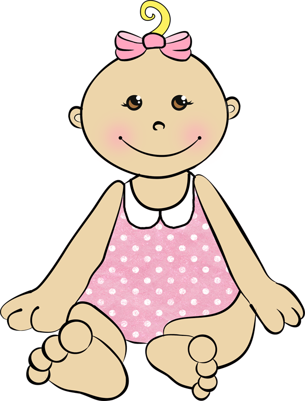 Digi Stemple By Alicecreations - Baby Girl Clipart - Png Download (600x788), Png Download