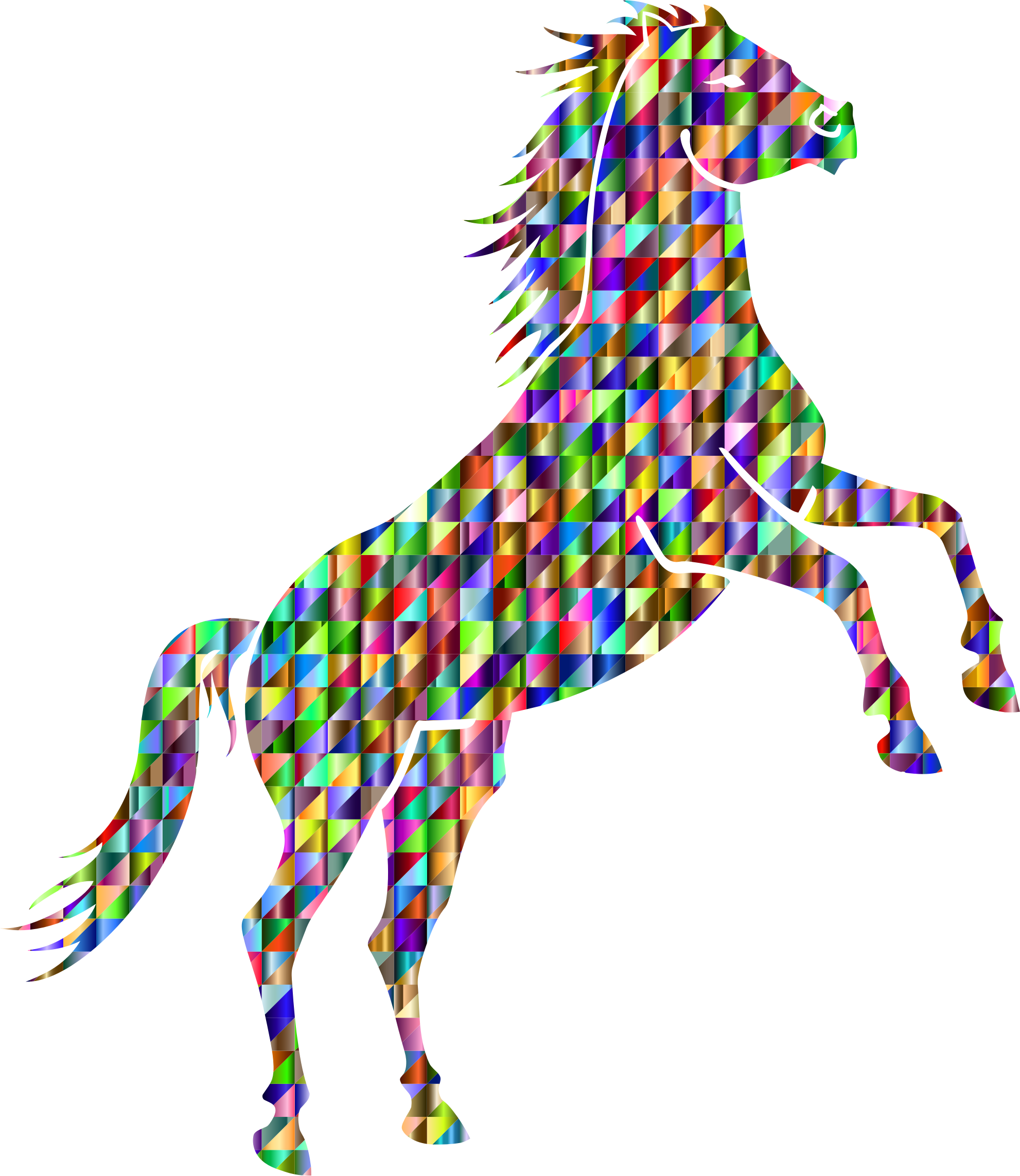 Mustang Arabian Horse American Quarter Horse Computer - Prismatic Rainbow Butterfly Throw Blanket Clipart (650x750), Png Download