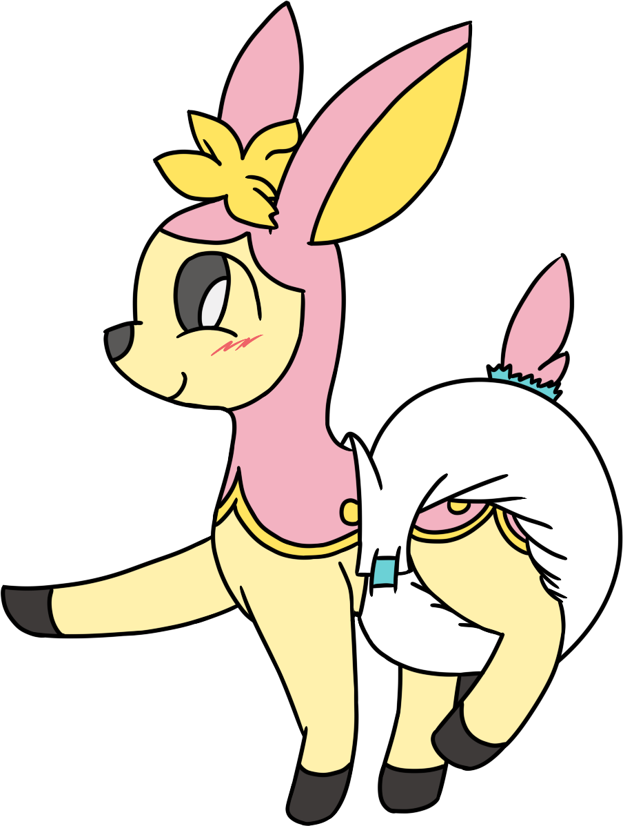 [ink, By Mewzy148] Deerling Diapers - Cartoon Clipart (904x1197), Png Download