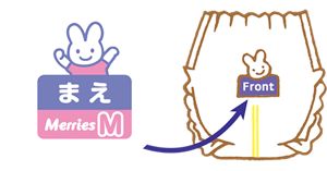 Prepare A New Diaper - Cartoon Clipart (300x157), Png Download