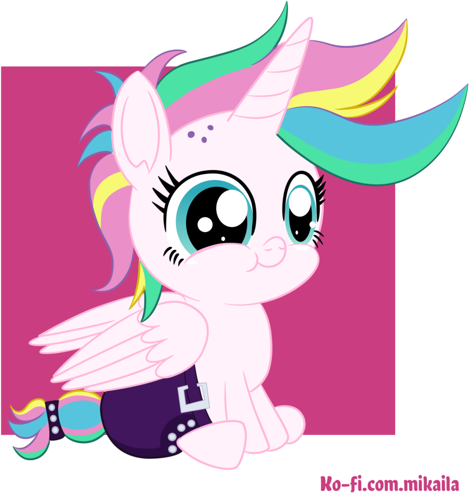 Abstract Background, Alicorn, Alternate Hairstyle, - Cartoon Clipart (1089x1024), Png Download