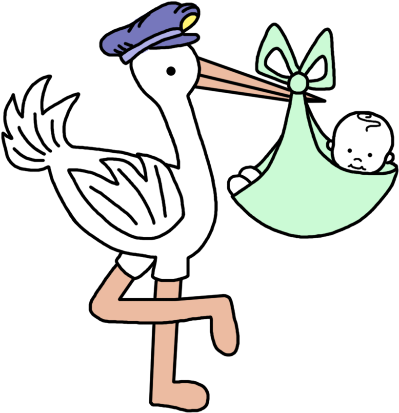 Your Current Selections - Stork Baby Clipart (1000x1000), Png Download