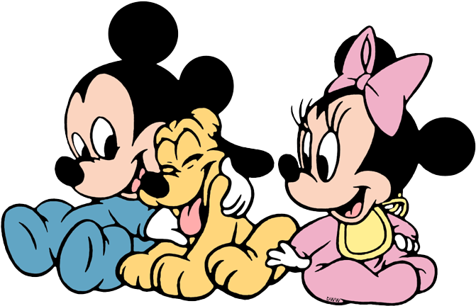 Baby Pluto Mickey Mickey E Minnie Bebe Clipart Full Size Clipart Pinclipart