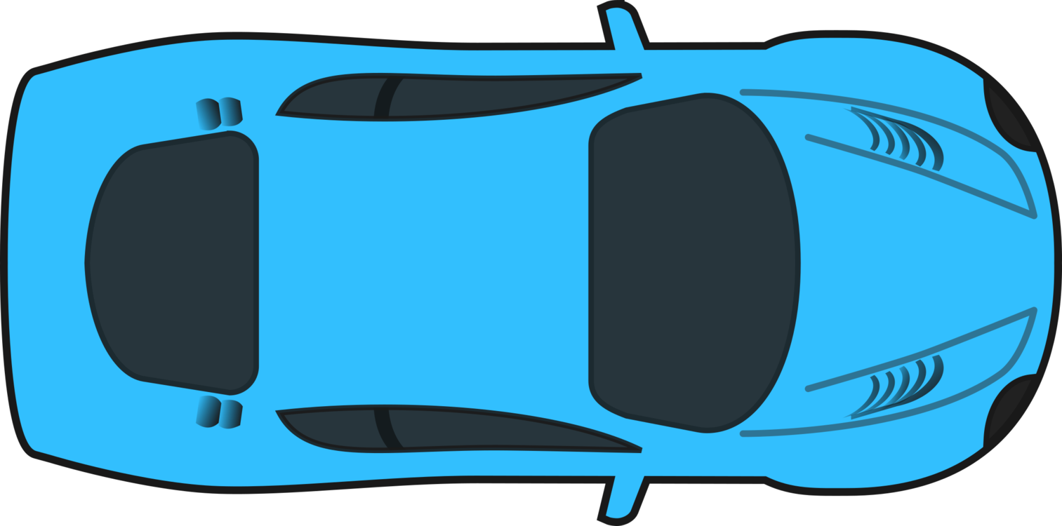 Clip Art Yard Sale - Cartoon Car Top View - Png Download (1200x595), Png Download