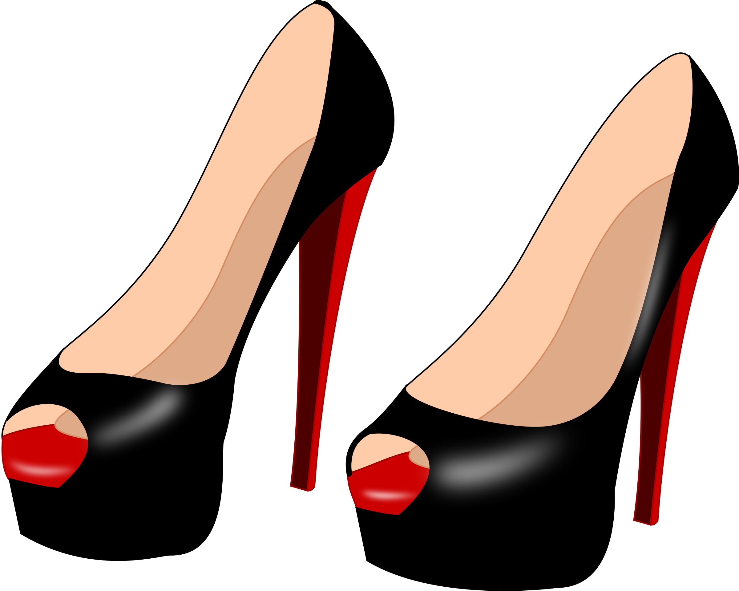 Feet Clipart Foot Heel - Heels Png Clipart Transparent Png (2400x1919), Png Download