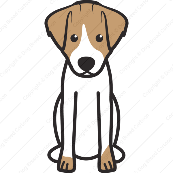 Jack Russell Terrier Dog Cartoon Clipart Jack Russell - Jack Russell Terrier Dog Cartoon - Png Download (600x600), Png Download